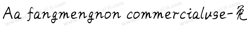 Aa fangmengnon commercialuse字体转换